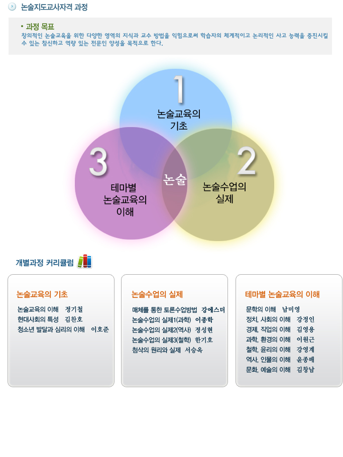 논술지도교사자격 과정